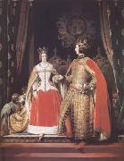 Queen Victoria and Prince Albert at the Bal Costume of 12 May 1842 (mk25) Sir Edwin Landseer
